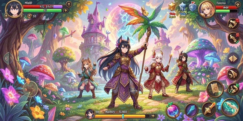 Screenshot menampilkan mesin slot dengan tema petualangan.