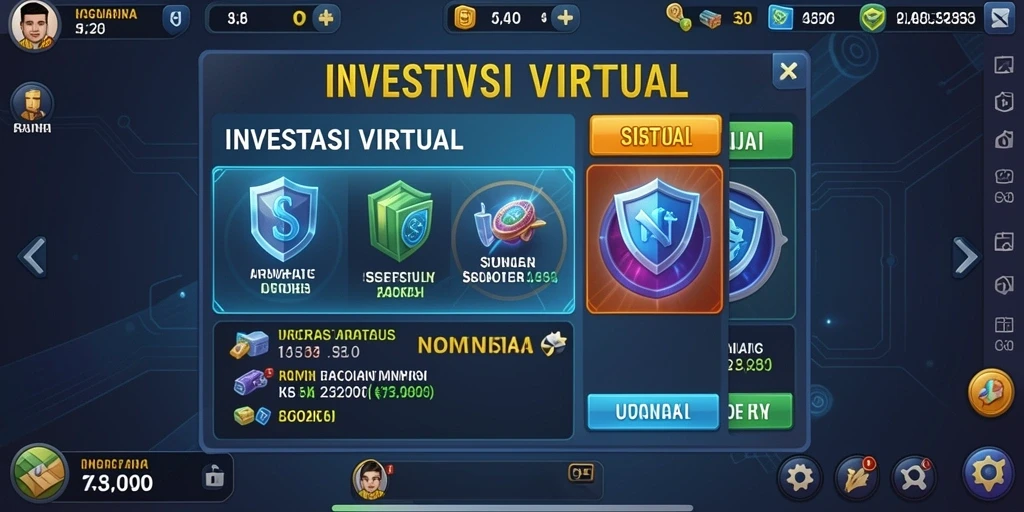 Tampilan utama game dengan tema yang menarik.