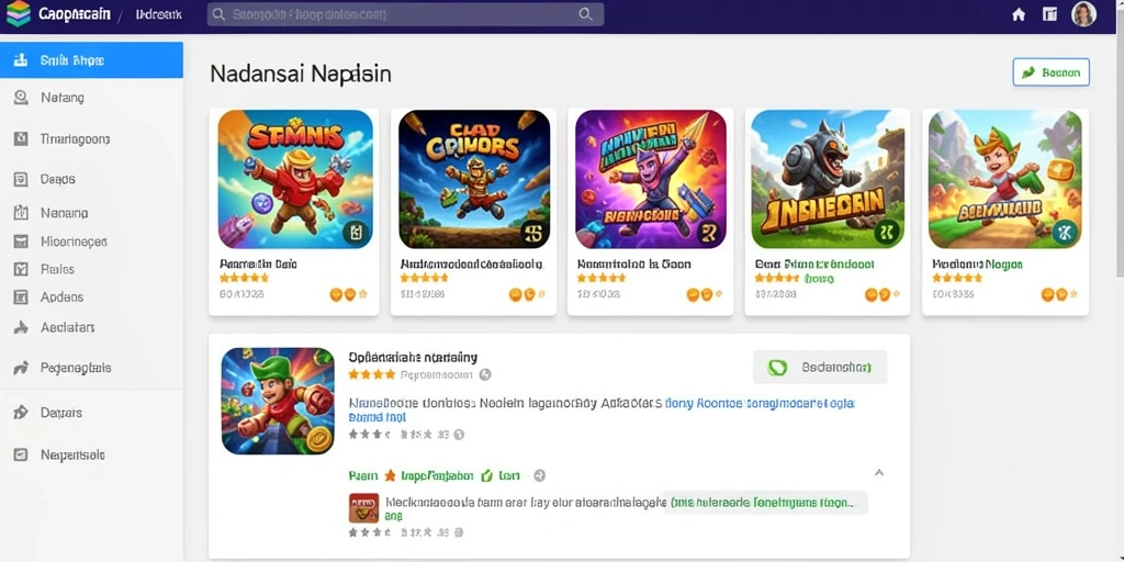 Tangkapan layar menampilkan beragam permainan slot yang menarik.